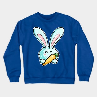 Kawaii Cute Rabbit Holding Carrot Crewneck Sweatshirt